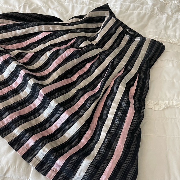 Y2K Vintage Metallic Ribbon High Rise Babydoll Skirt - Picture 2 of 11